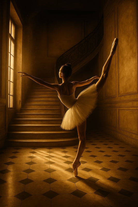 Ballerina in Golden Light I - endast motiv.