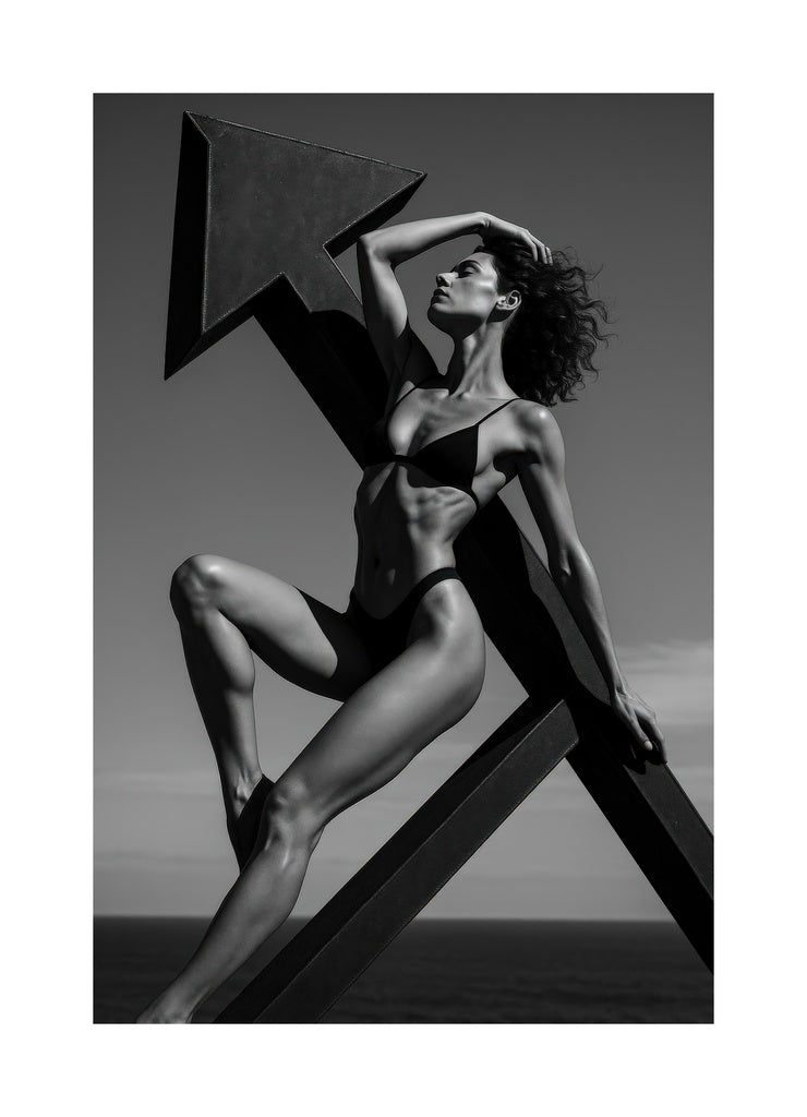 Sculptural Fashion Form I affisch med passepartout.
