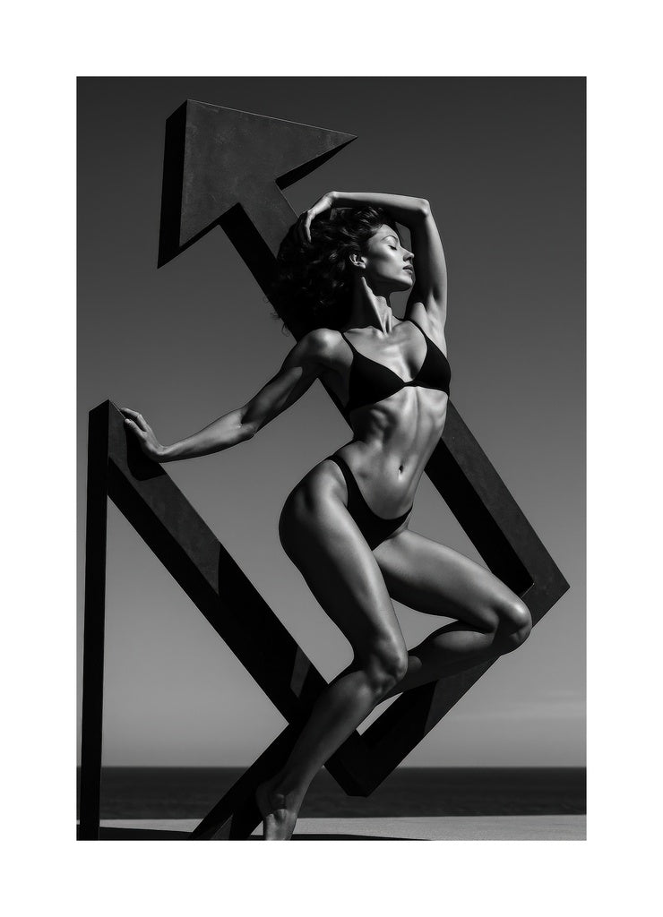 Sculptural Fashion Form II affisch med passepartout.