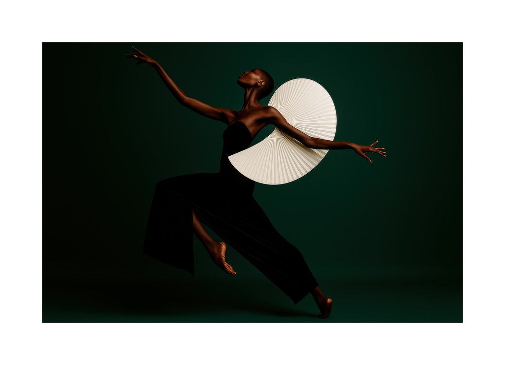 Sculptural Motion affisch med passepartout.