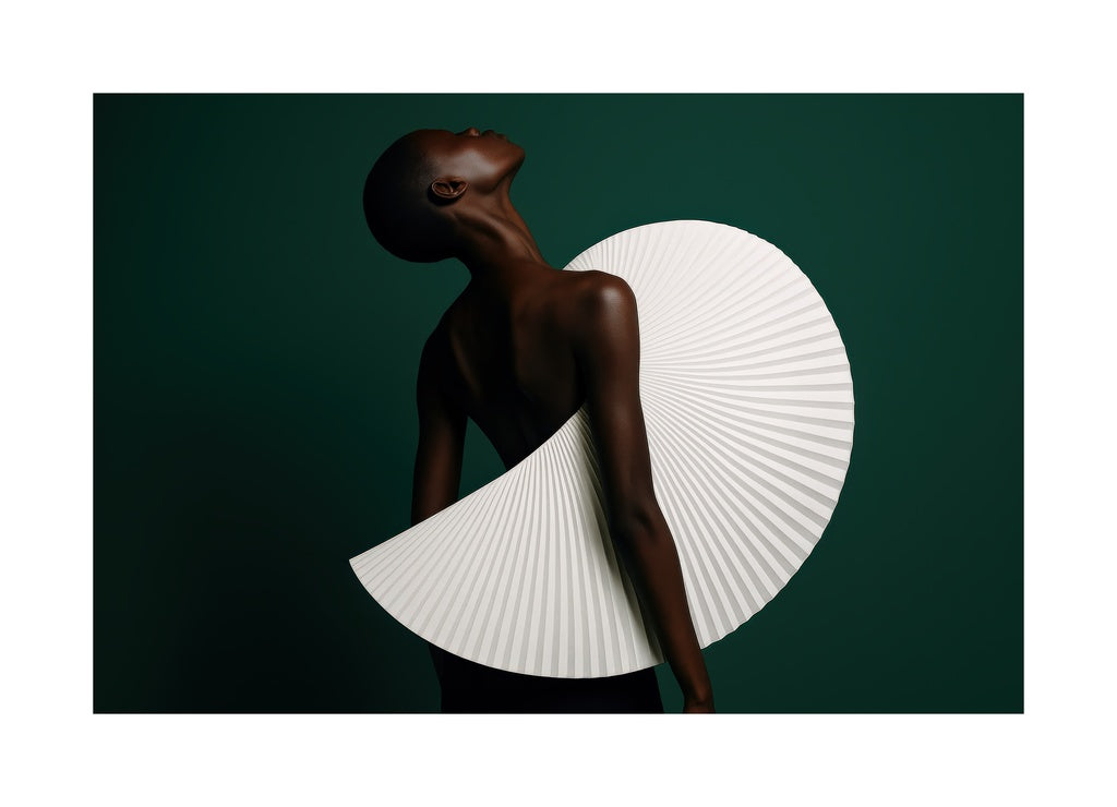 Sculptural Motion II affisch med passepartout.