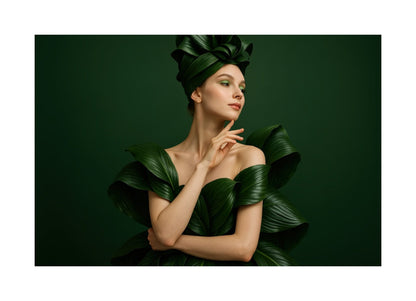 Leaf Couture II affisch med passepartout.