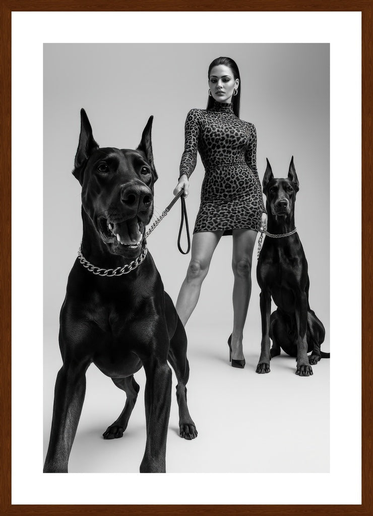 Power Walk I affisch stylad i interiörmiljö med mörk ekram.