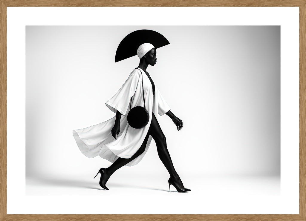 The Geometry of Grace affisch stylad i interiörmiljö med ekram.