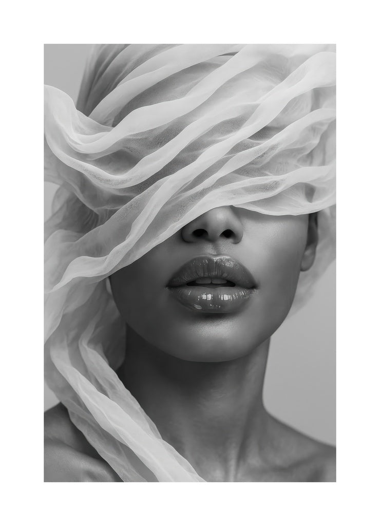 Veiled Elegance I affisch med passepartout.